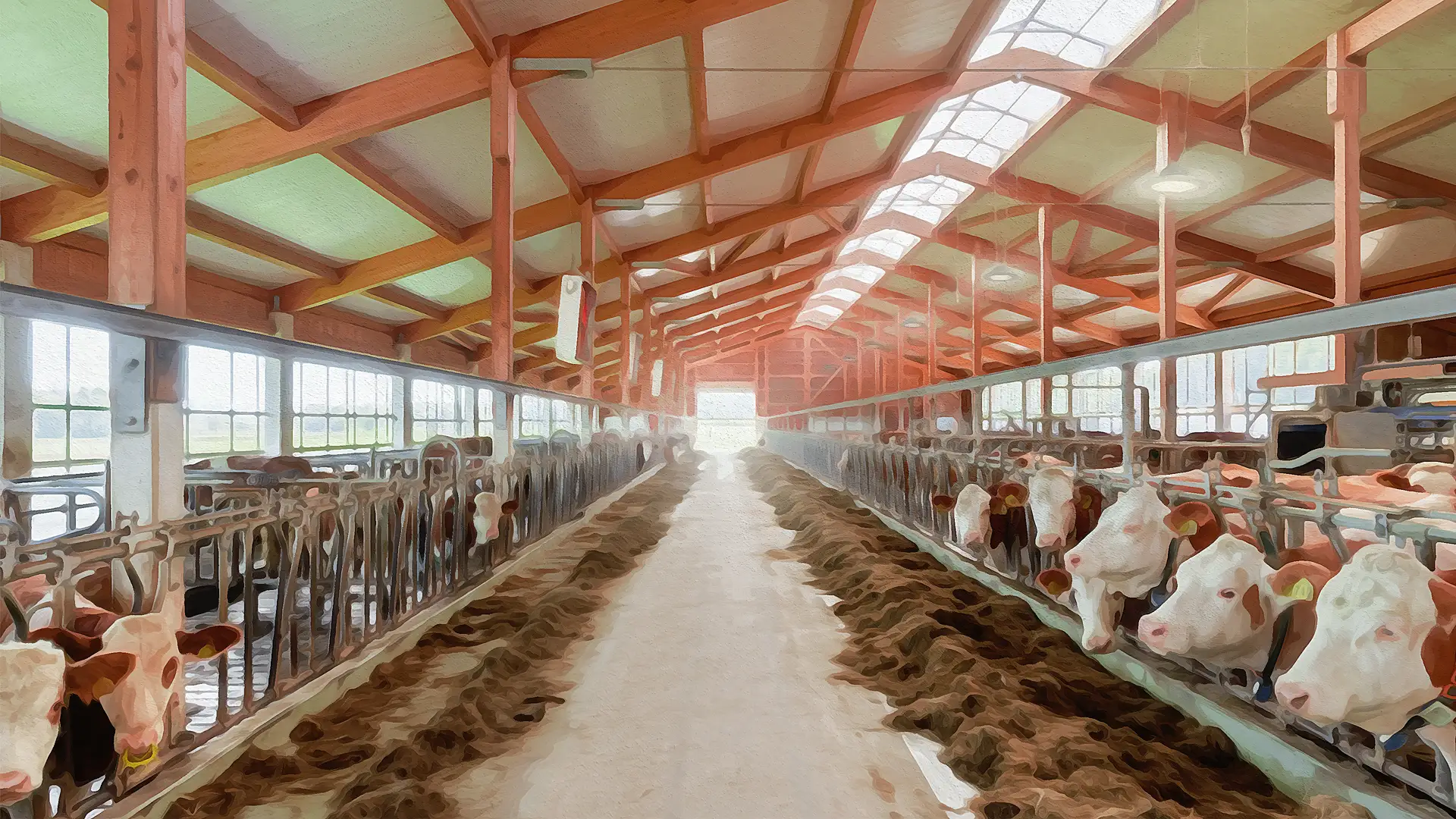 ventilatoren-im-kuhstall led-beleuchtung-im-stall