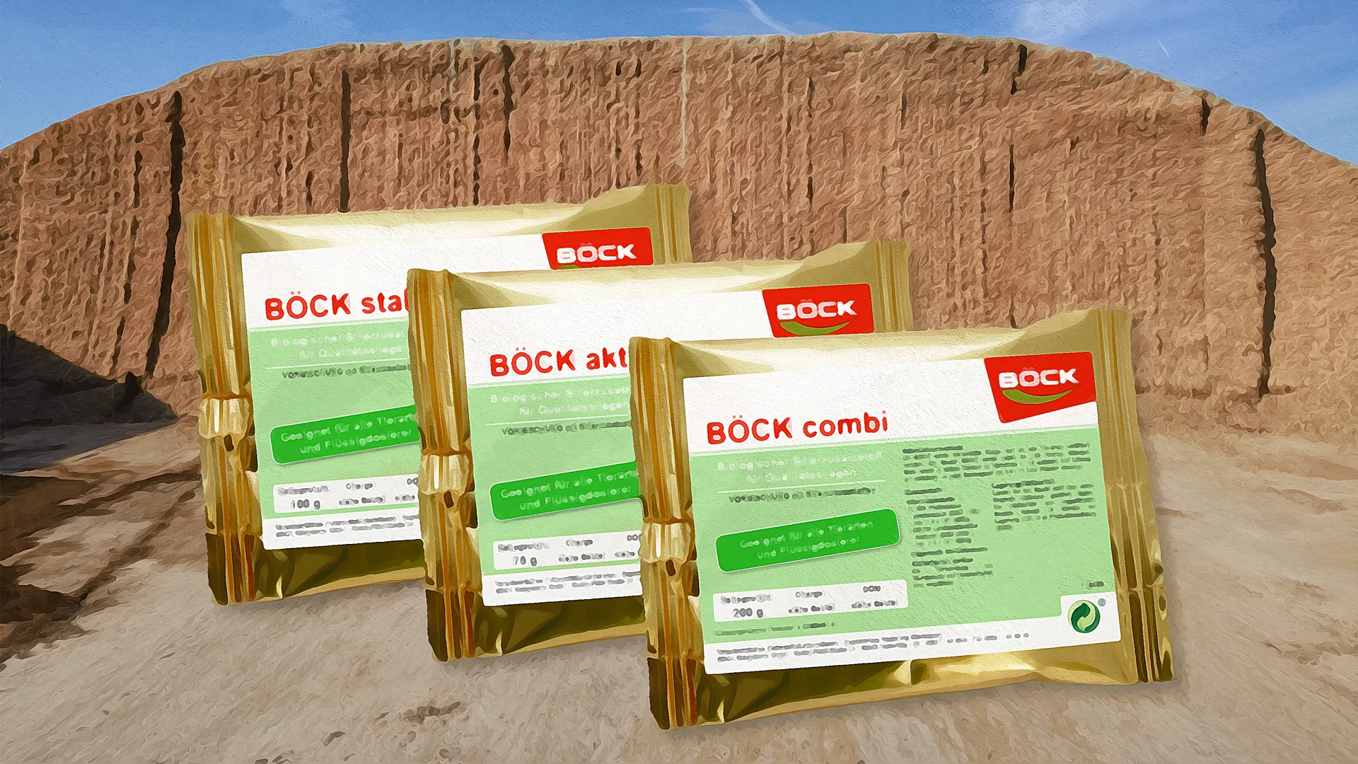 siliermittel-sortiment-boeck siliermittel-vor-silo