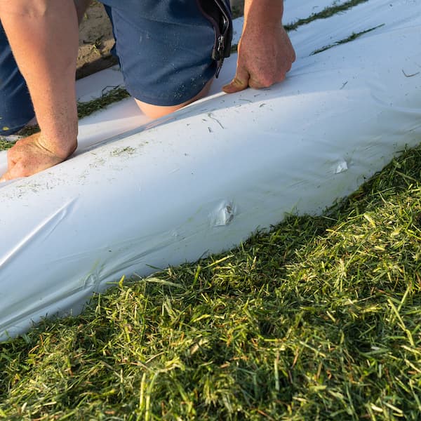 Silowand mit Folie